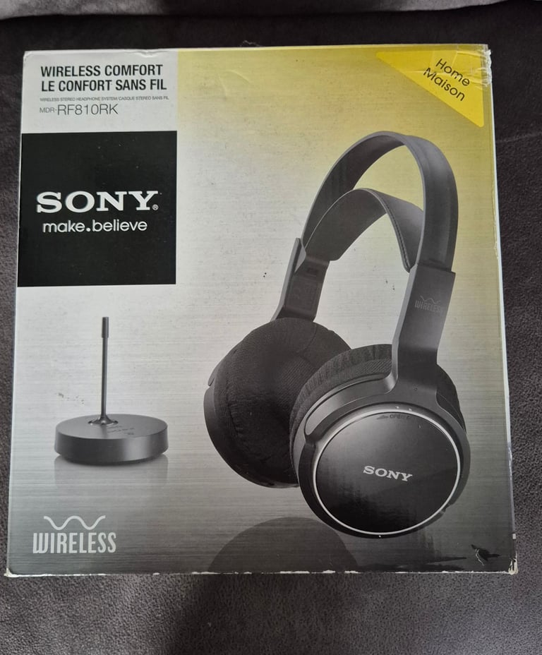 Sony wireless headphones RF810RR used once then packed away. Collection from branston 