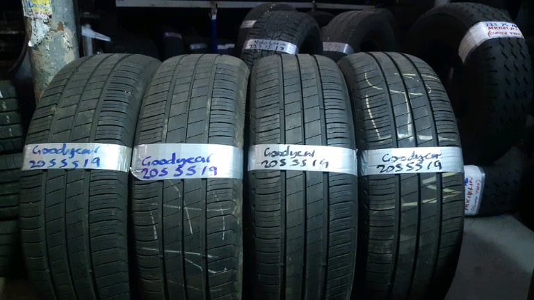 205 55 19s goodyear tyres only £45 free fitting and balance Open7 days