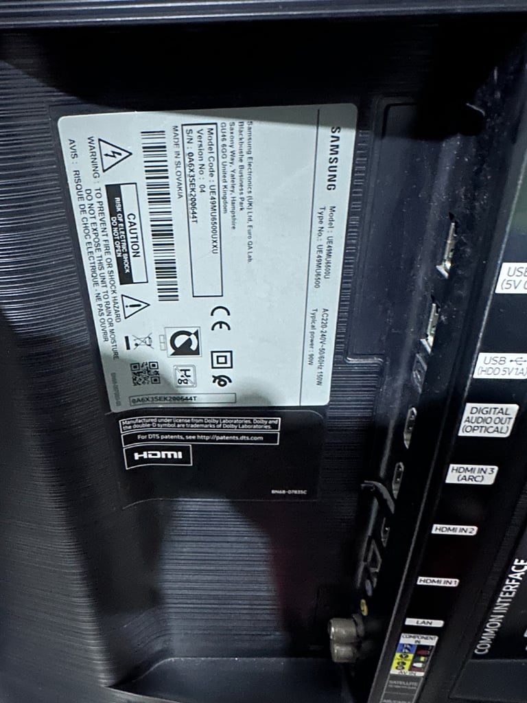 Free delivery 49”Samsung 4k Curve ultra HDTV 