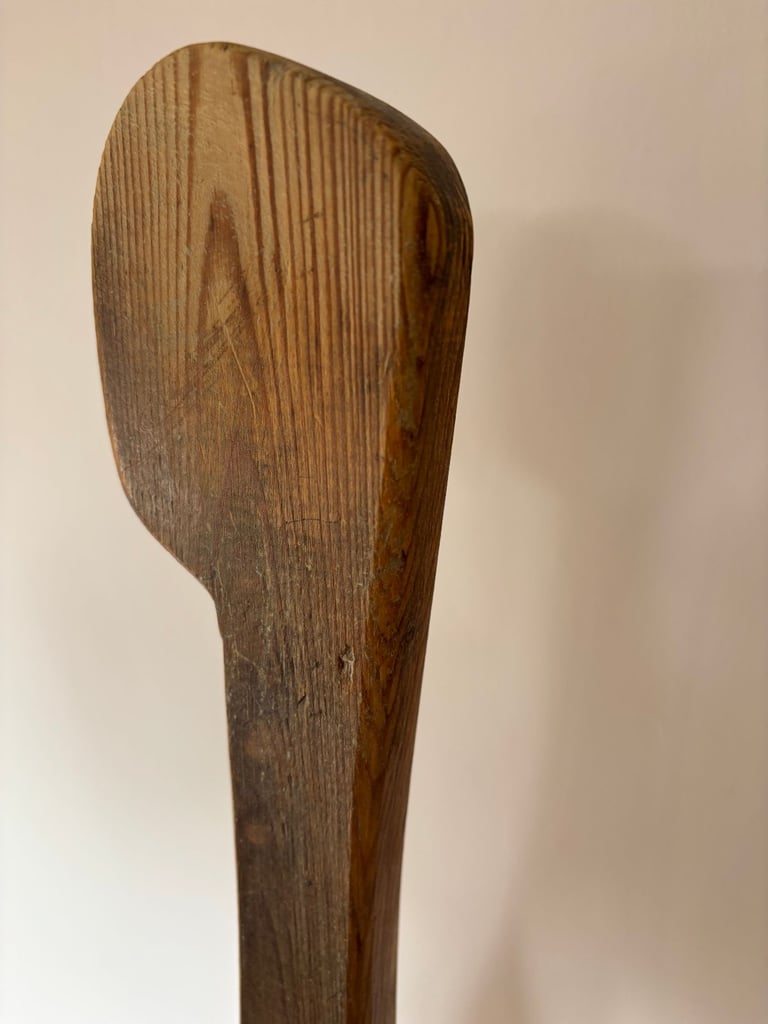 Lovely rustic pine library steps, artisan-made and pre-loved.