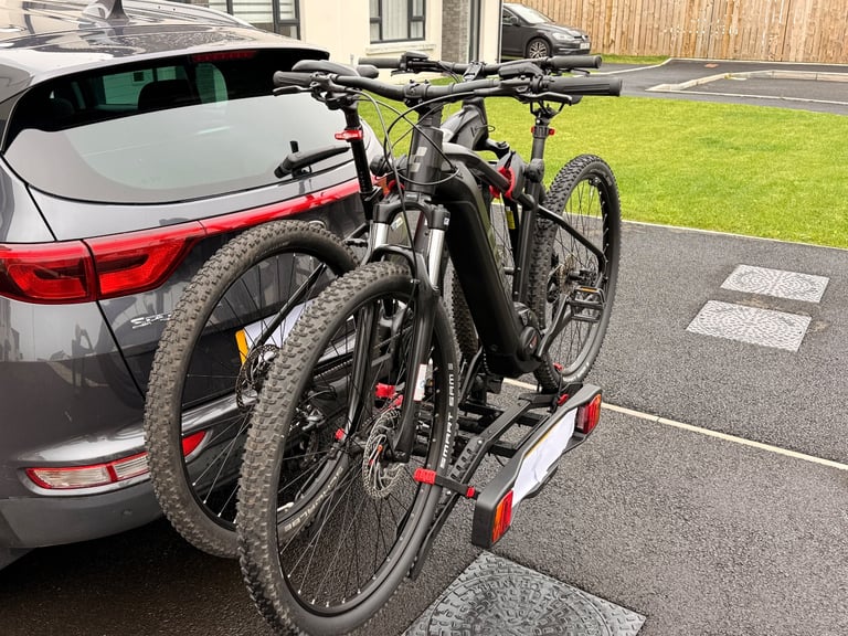 CUBE REACTION Electric Mountain  Bike x 2 & Towbar Mounted Carrier