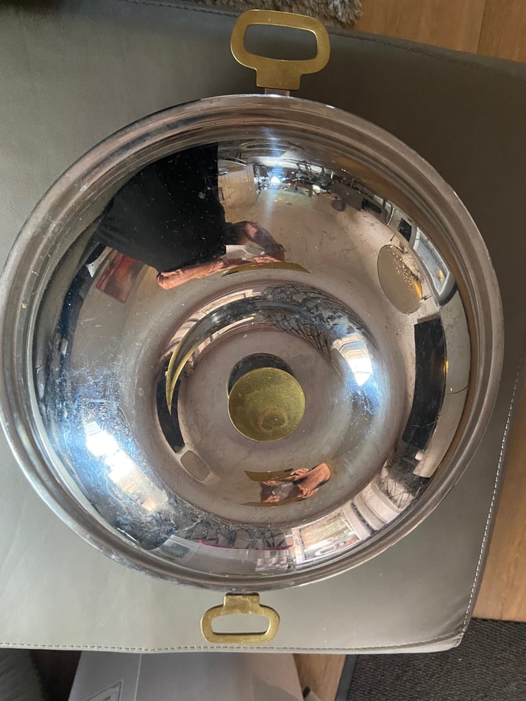 Stainless steel heavy duty cadai/wok/steamer