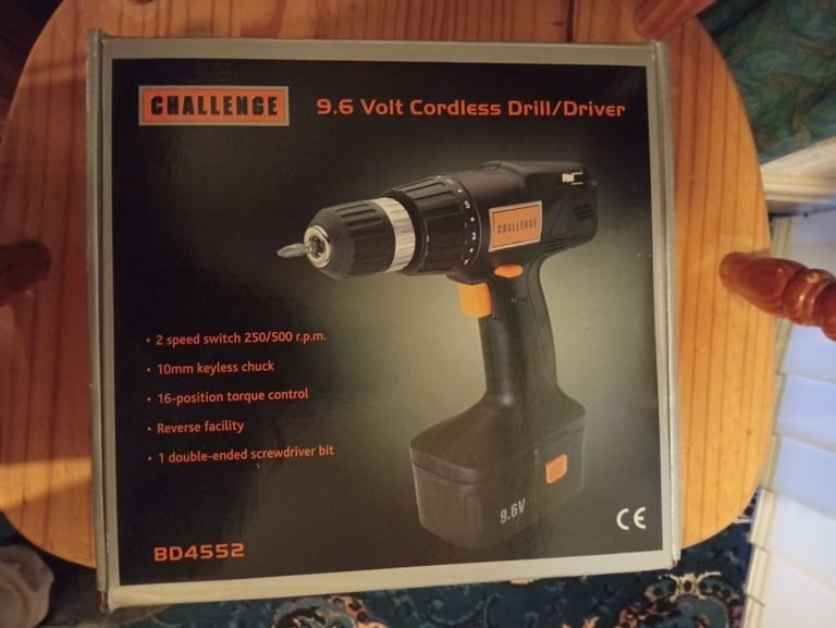image for New boxed Challenge 9.6v cordless drill/driver