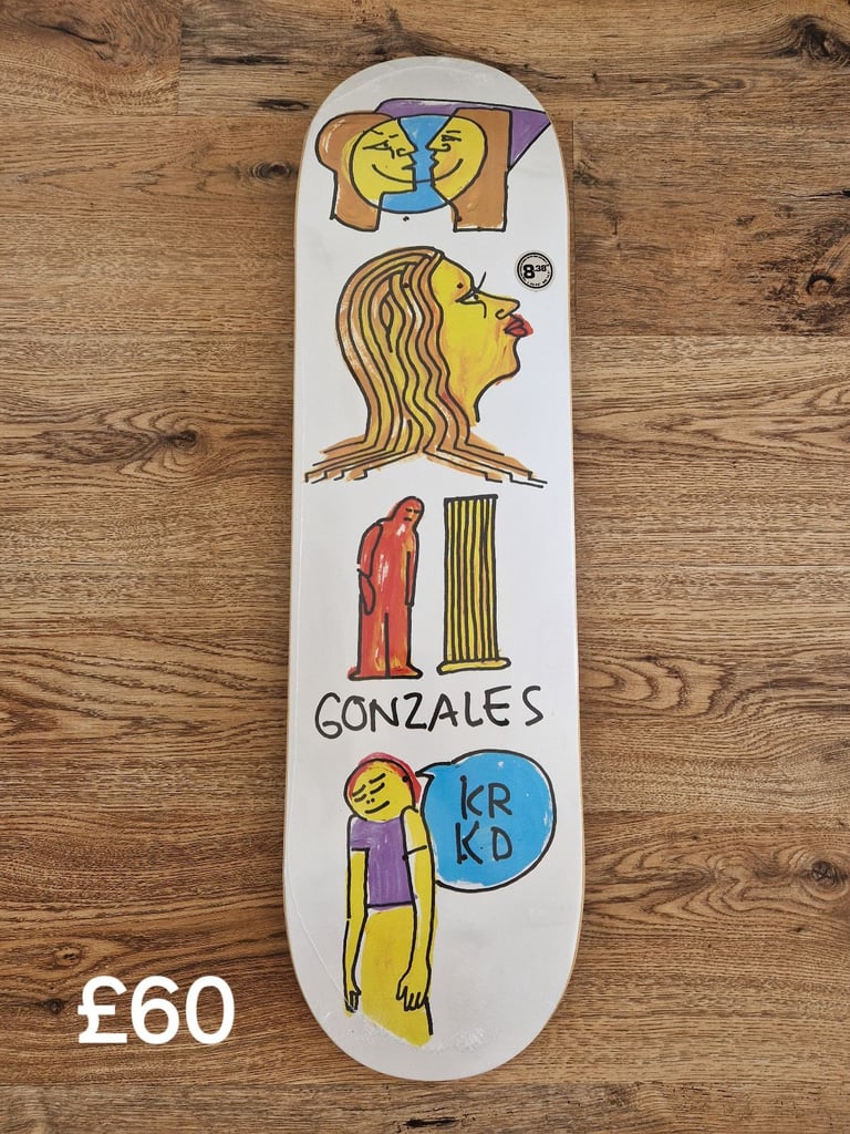 Krooked Mark Gonzales Gonz Pillar Deck 8.38