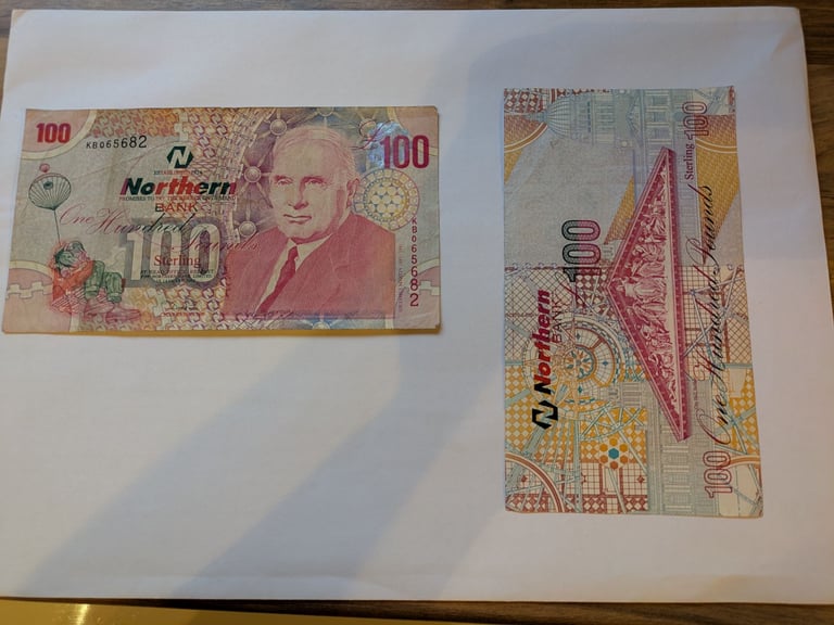 image for 3 Original Paper 100 pound notes 