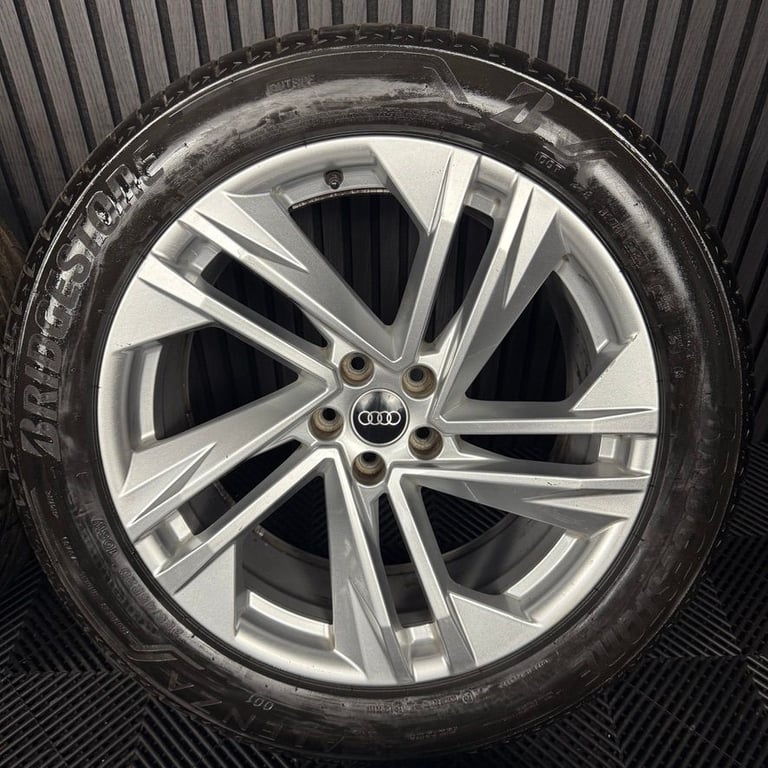 20'' GENUINE AUDI Q7 S LINE 5 DOUBLE SPOKE ALLOY WHEELS ALLOYS TYRES TOUAREG