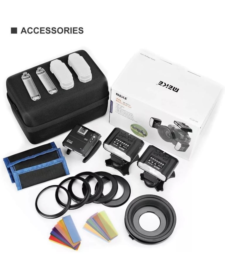 Meike MK MT24 Macro Twin Flashlite Flash Light for Sony Mirrorless Cameras