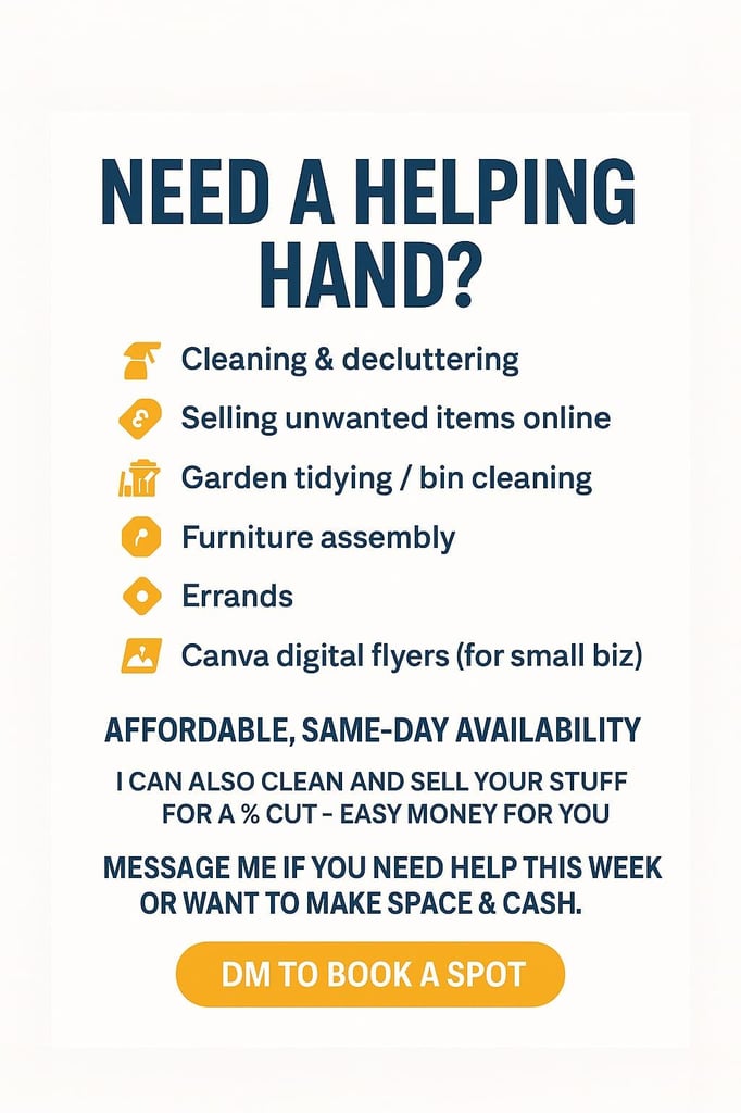 image for 🧽 Need Help at Home or with Your Business? I'm Your Go-To! ✅ Affordable | Reliable | Daily 🌟