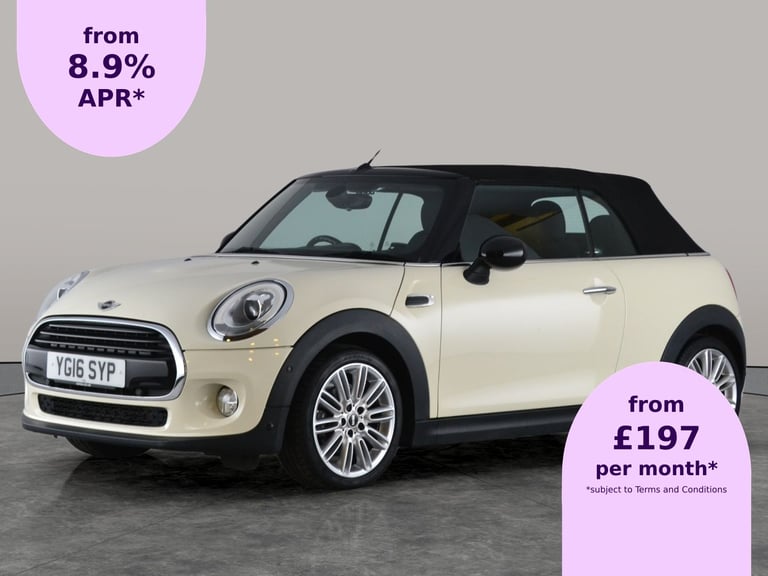 2016 MINI Convertible 1.5 Cooper 2dr Auto CONVERTIBLE PETROL Automatic