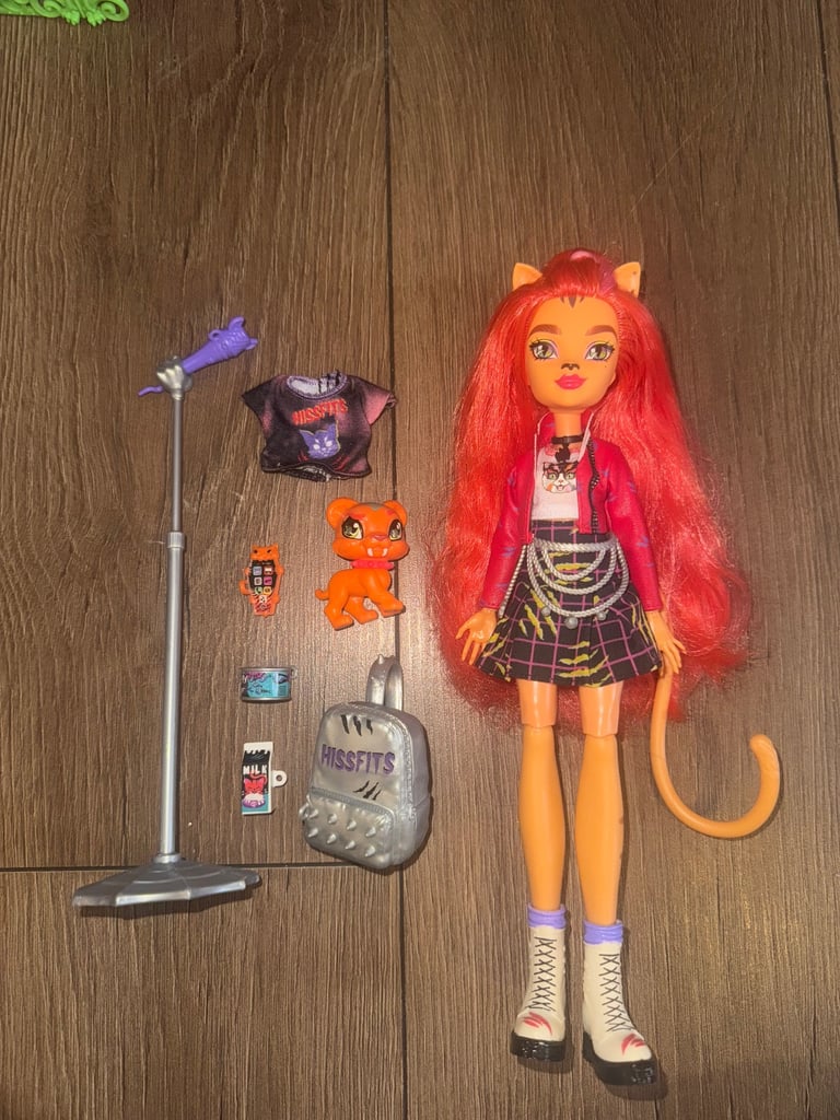 Monster high dolls house, monster high creepover, monster high car