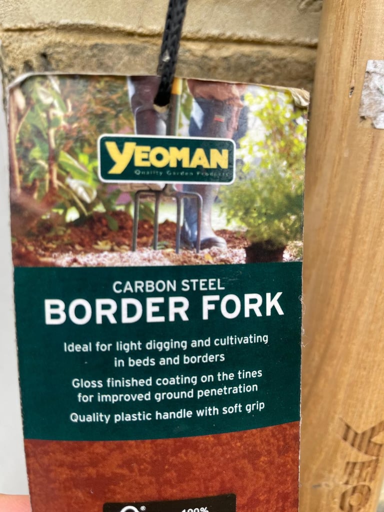 Shovel, rake, border fork 
