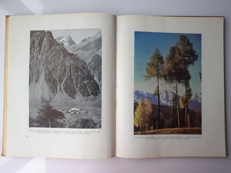 Tyrol. Franz Gschnitzer, Very rare book about Alps in Austria from 1950 Österreich 