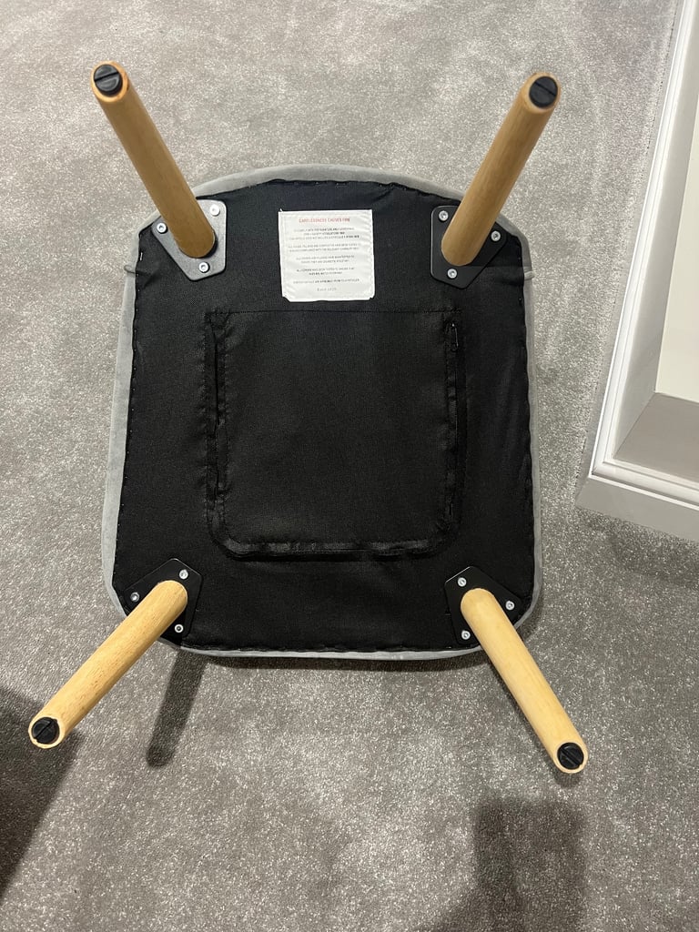 Soft velvet chair - Dunelm 