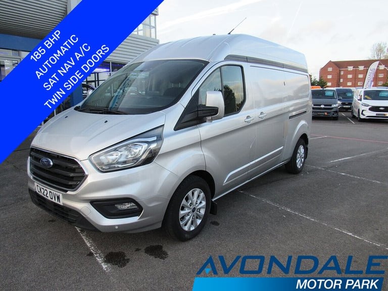 2022 Ford Transit Custom Transit Custom 185 BHP L2 H2  Automatic Van with twin side doors sat nav...