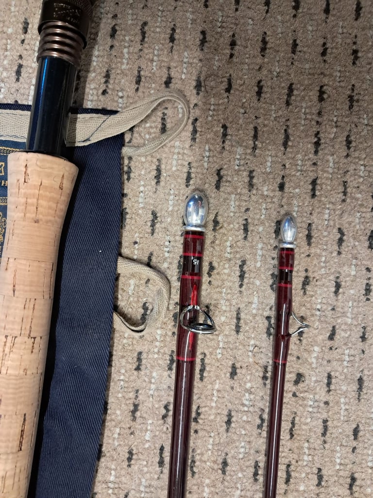 A Hardy 11ft DeLux Fly fishing rod