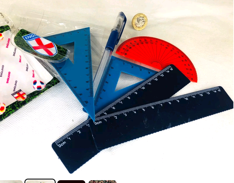 image for Pencil case with stationary in an England Football theme