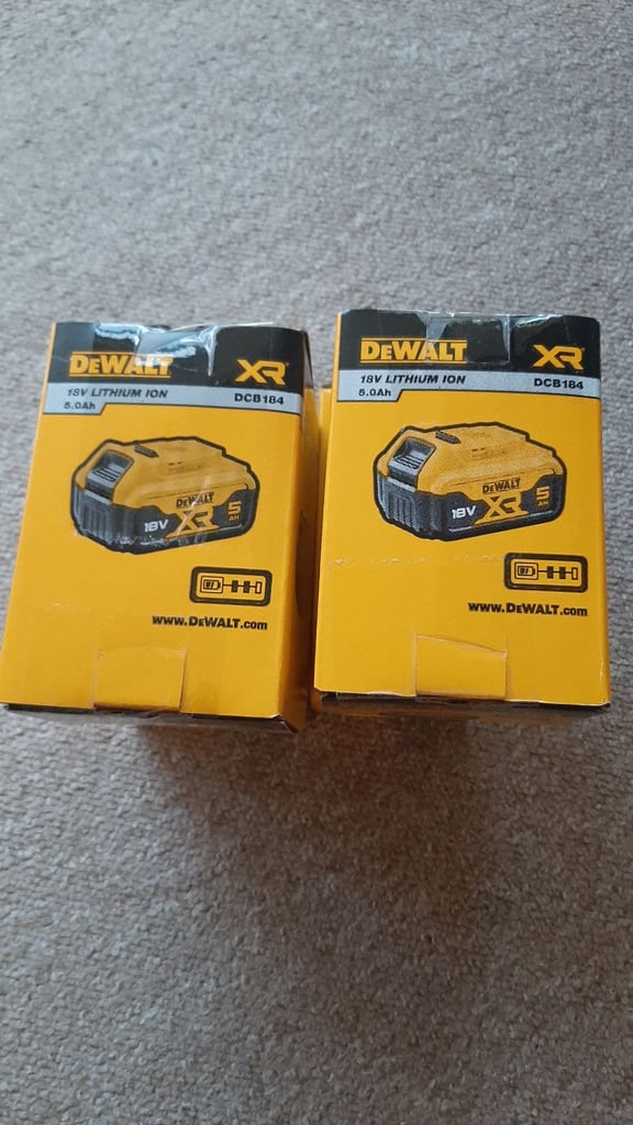 Dewalt 18v 5ah Battery. £40 each.