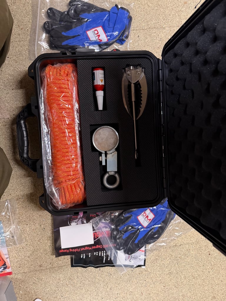 image for Ultimate magnet fishing set 200x rope grappling hook