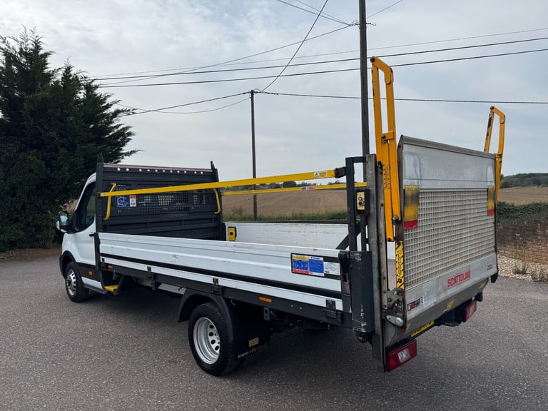 2021 Ford Transit 350 2.0 EcoBlue 130ps L4 LWB DROPSIDE TAIL LIFT AIR CON FSH  CHASSIS CAB Diesel...