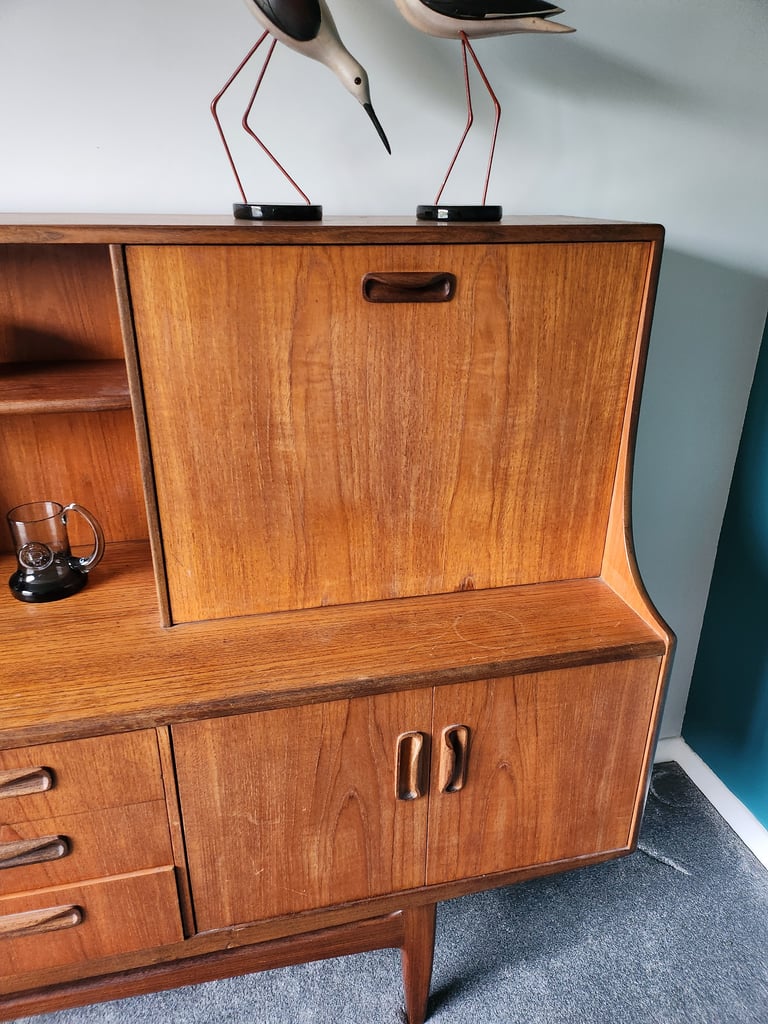 Gplan teak Fresco sideboard bureau high top wareham bh20 