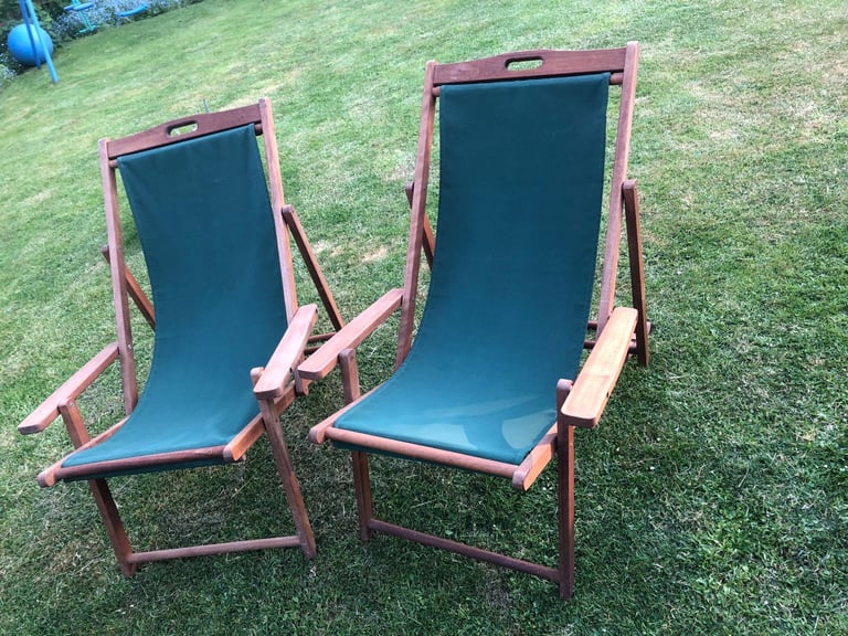Deck chair for the garden 2x bundle