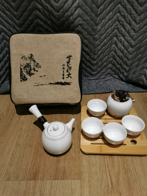Tea Set Chinese Travel Kung Fu Ceramic Portable Porcelain Teaset Cups 