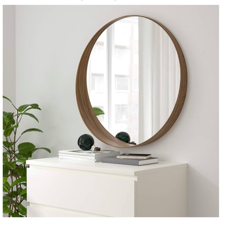 IKEA Stockholm Mirror, 80 cm, Walnut Veneer