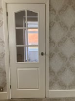 Internal WHITE WOODEN Door with Glass