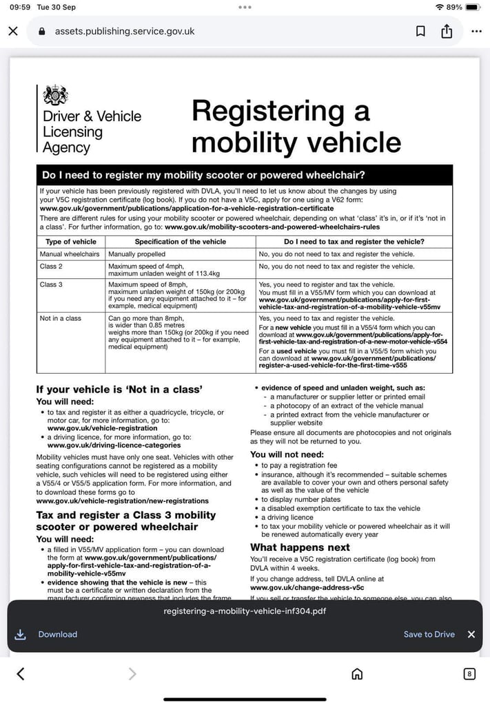 TGA Breeze S Disability Scooter