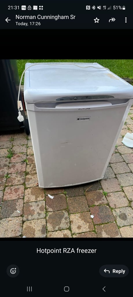 image for Hotpoint RZA36 Under Counter Freezer – Great Condition