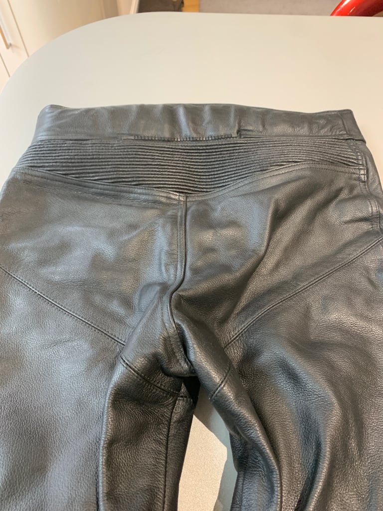 Frank Thomas leather biking trousers 
