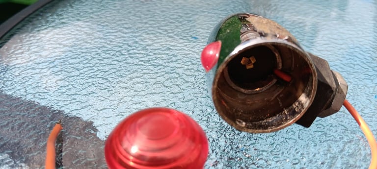 Motorcycle bullet style brake and turn lights x 2