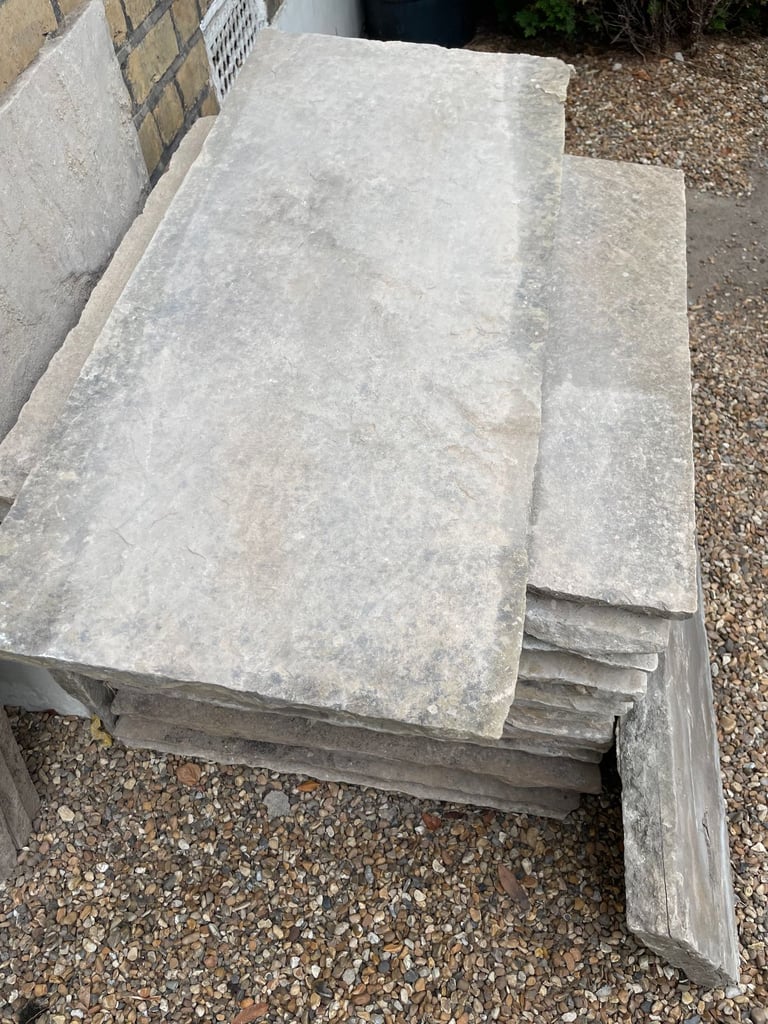 Reclaimed Yorkstone Paving Slabs - 8 square metres