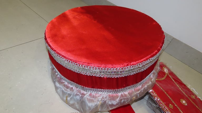 NEW Traditional 12 Piece Indian Wedding Phulkari Jaggo Punjabi Folk Cultural Bhangra Asian Wedding