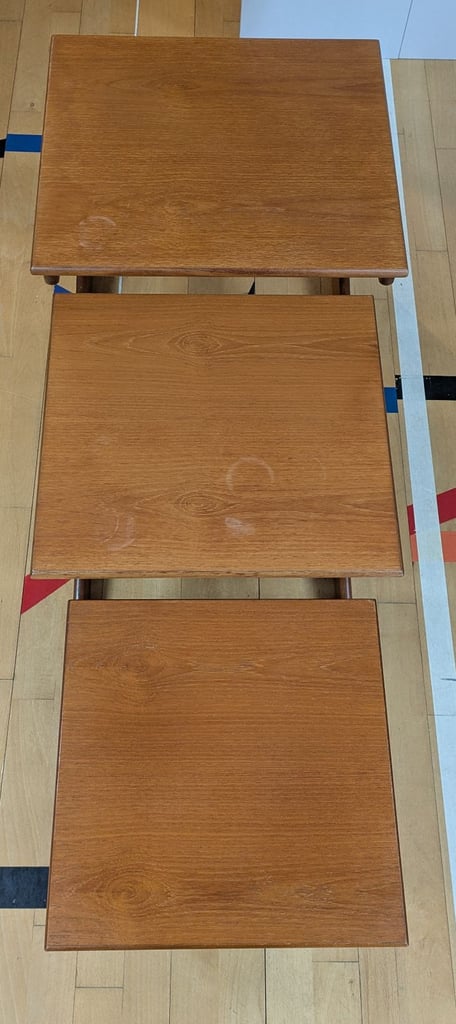 Portwood 1970s Retro Vintage Teak Nesting Tables