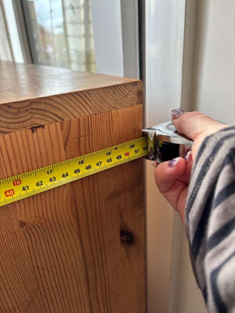 Vintage handmade solid pine cupboard