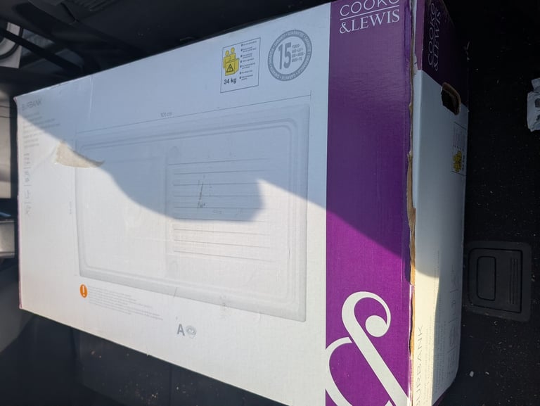 Cooke & Lewis Burbank ceramic kitchen sink