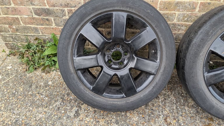 4 x 16" Alloy wheels with tyres from a VW Polo 5x100 stud fitment
