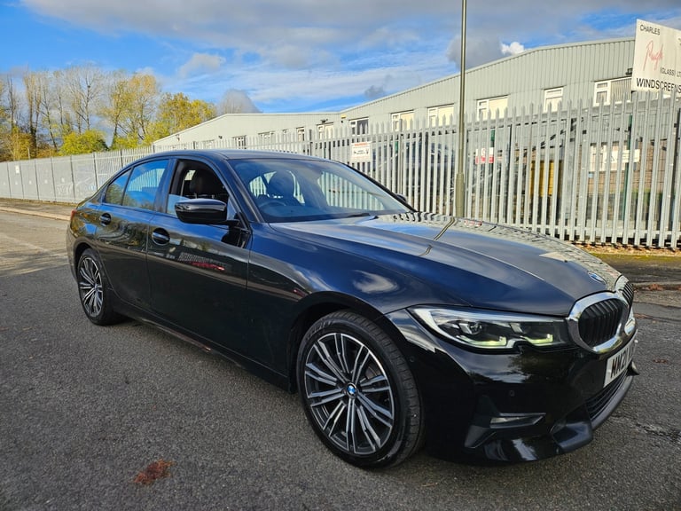 2021 21 BMW 3 SERIES 318D DIESEL Sport Black Damaged Repaired CAT N