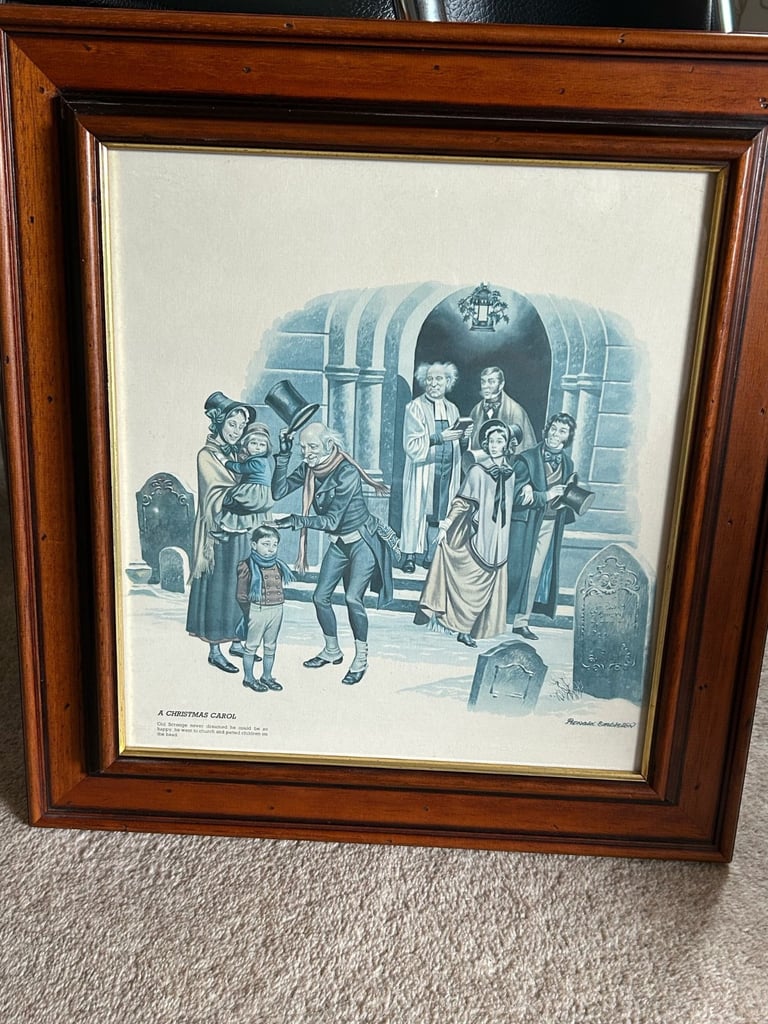 Set of 4 Charles Dickens Vintage Framed Pictures. Make an offer