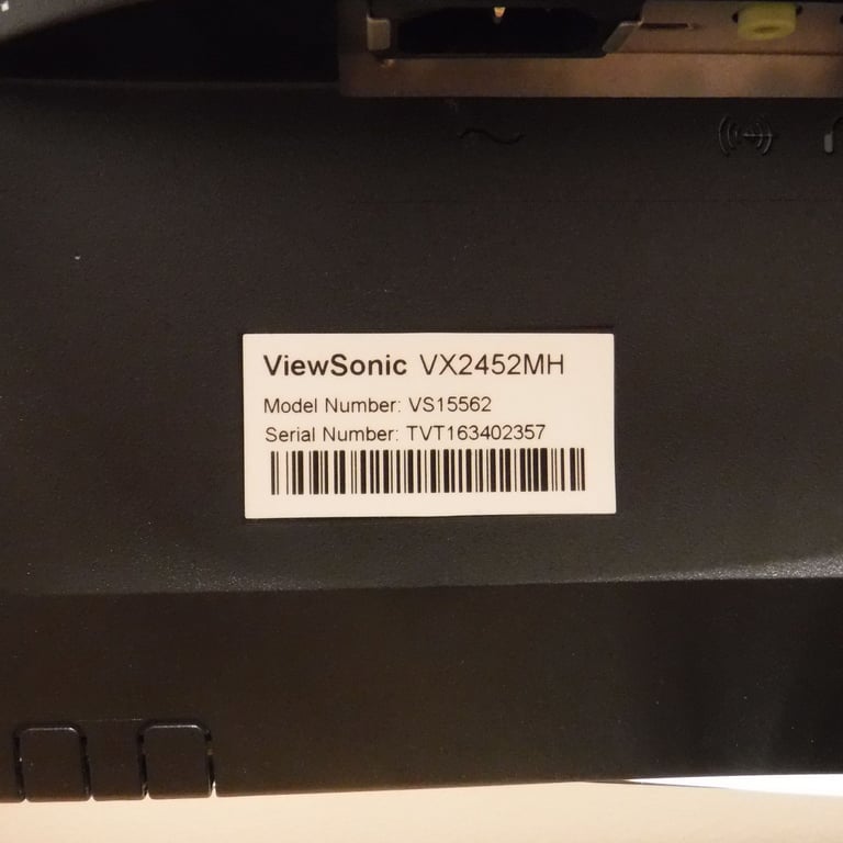 LED Monitor 24inch; ViewSonic VX2452MH – HDMI, 1080p, Works, Minor Wear