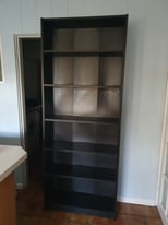 IKEA Billy Bookcase in Black/Brown - Large, 80x28x202cm