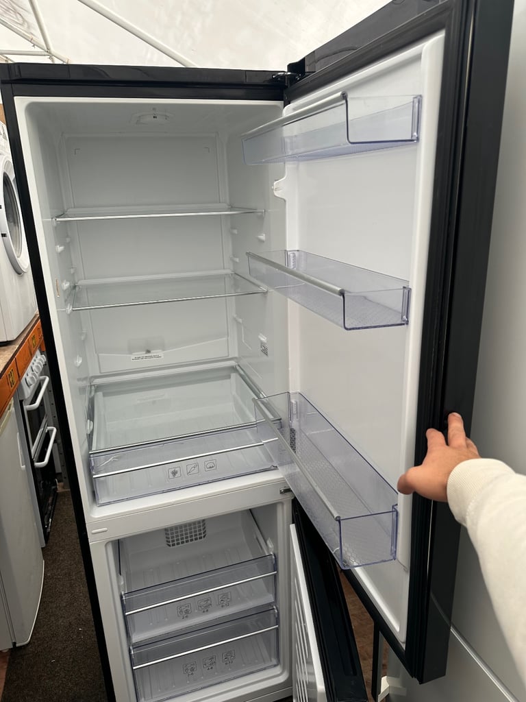 BEKO black good condition frost free fridge freezer 