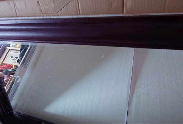Solid mahogany mirror 150x60cm