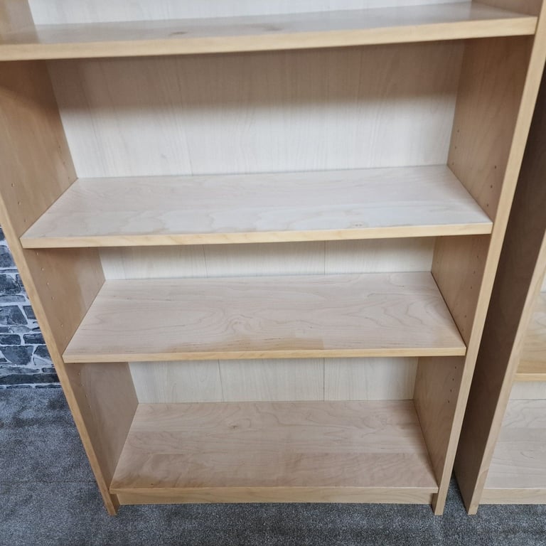 Pair of Tall Wooden Bookcases