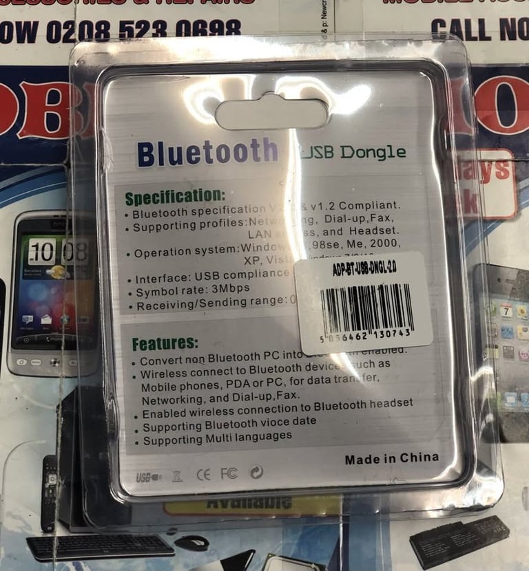 Wireless Bluetooth Dongel for laptops and PC available