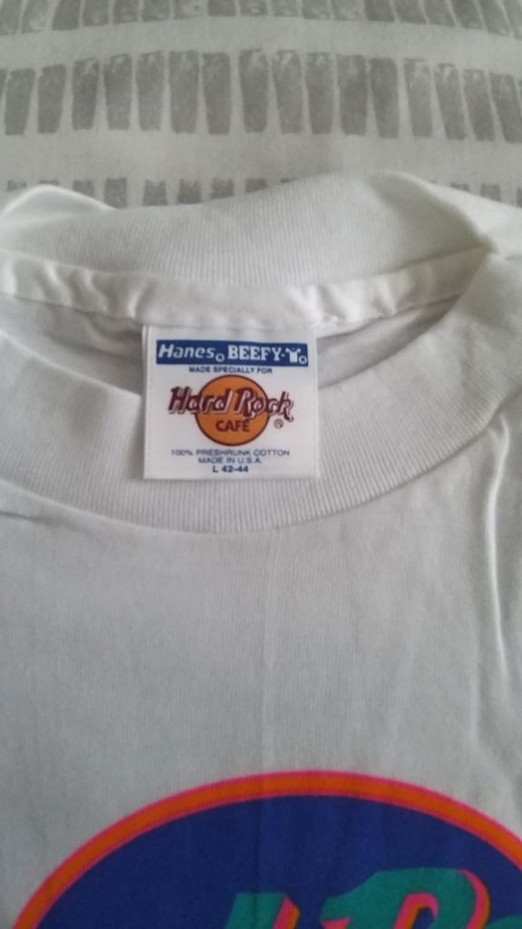 Hard Rock Cafe, Las Vegas,  T-shirt - New old stock - early 90s - Hanes Beefy - Vintage