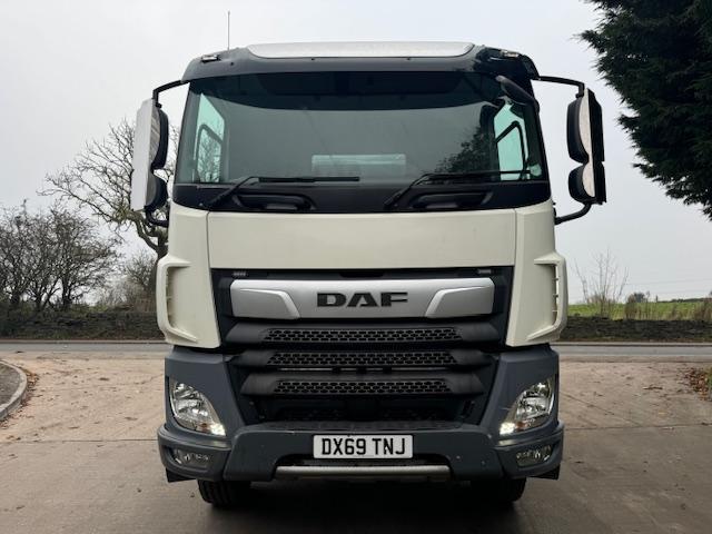 2019 69 DAF CF 480 E6 8x4 Multi-lift Ultima 24 hook loader sheet VBG drawbar
