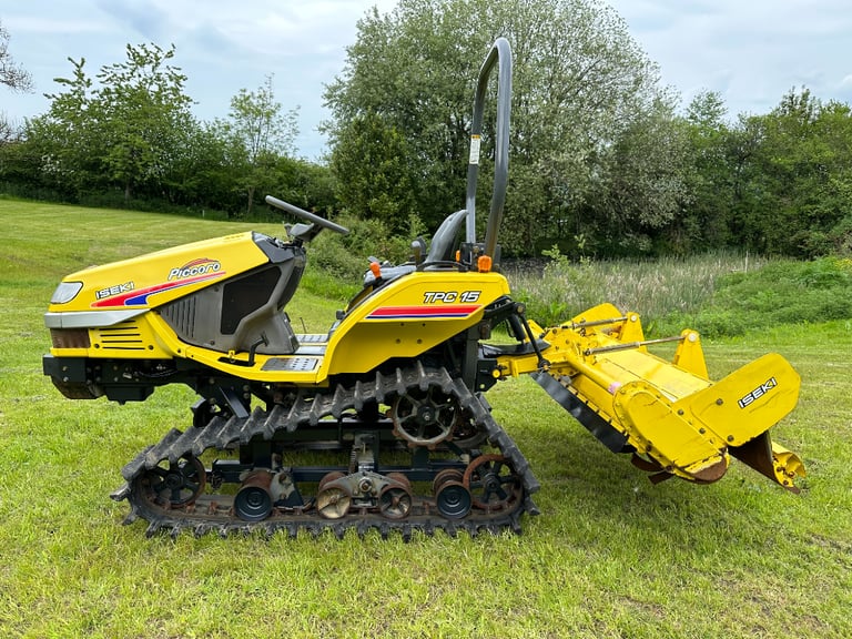 ISEKI TPC15 TRACK Compact Tractor & 1.5 Meter Rotavator *** VERY NICE *** only 500 hours