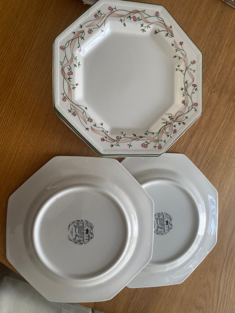 image for Johnson Brothers Eternal Beau Crockery Dinner Plates Set of Six